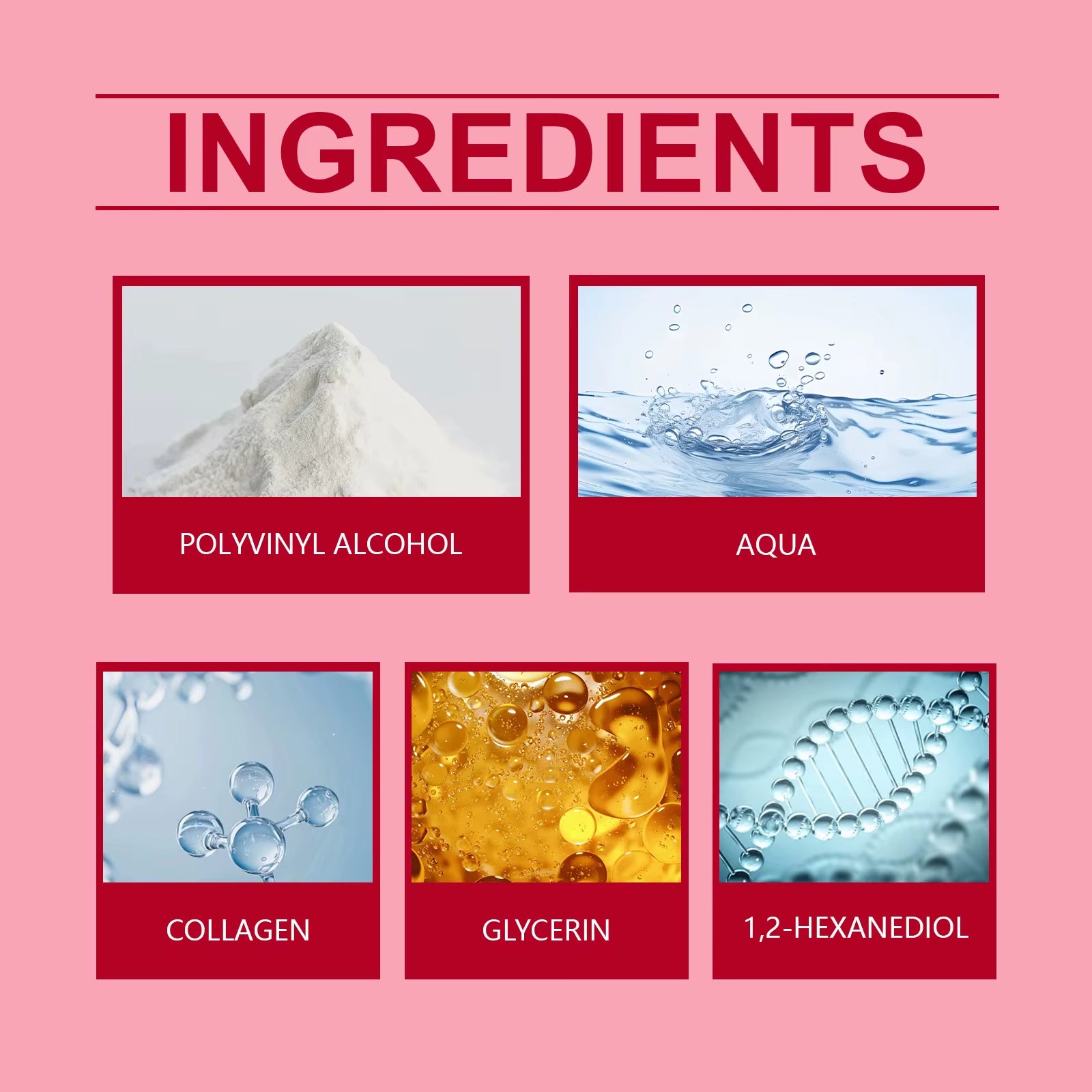 Collagen Peel off Mask with Application Brush anti Wrinkle Firming Hydrating Easy Peel All Skin Types Non Irritating Clean