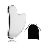 304 Stainless Steel Gua Sha Facial Tools Face Massage Tools Smooth Sturdy Metal Scraper Guasha Tool Face Body Reduce Puffiness