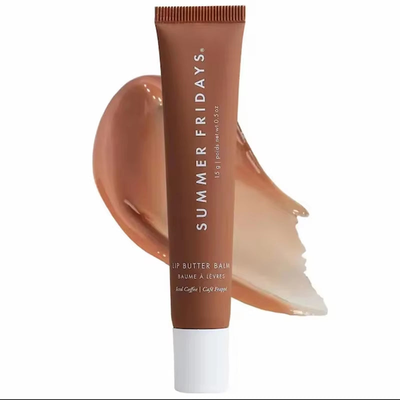 Lip Balm Moisturizing Mirror Lip Gloss Lip Vanilla Pink Sugar Coffee Cake Smell Lipstick Transparent Oil Makeup