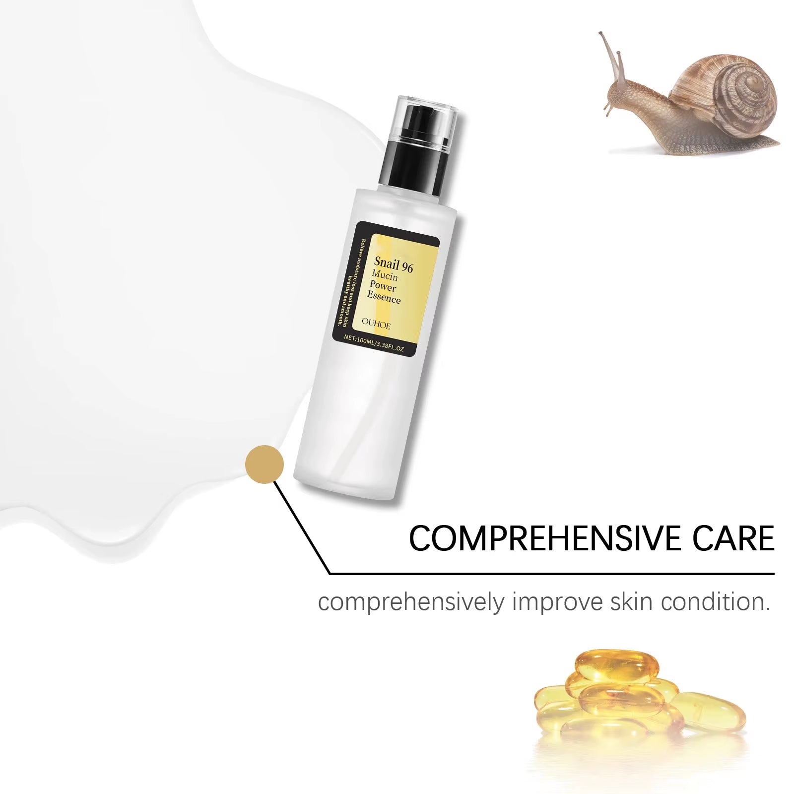 Snail 96 Mucin Power Essence Fading Fine Lines Moisturizing Lifting Firming Smoothing Nourishin Brightening Skin Care