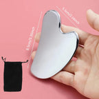 304 Stainless Steel Gua Sha Facial Tools Face Massage Tools Smooth Sturdy Metal Scraper Guasha Tool Face Body Reduce Puffiness