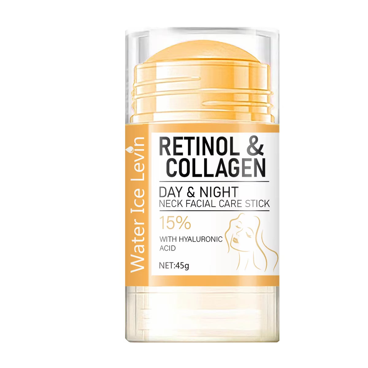 Retinol and Collagen Facial Neck Cream, Lifting Neck, Firming and Moisturizing Skin, Powerful Moisturizing Neck and Facial Skin, Brightening Neck Texture