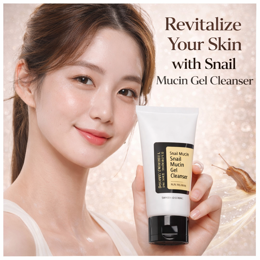 🎁 Snail Mucin™ Gel Cleanser – Gentle Hydrating Barrier Repair Cleanse 150ml (20% off)