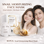 Snail Moisturizing Face Mask™ (10-Piece Set) Deep Hydration & Skin Repair Korean Skincare