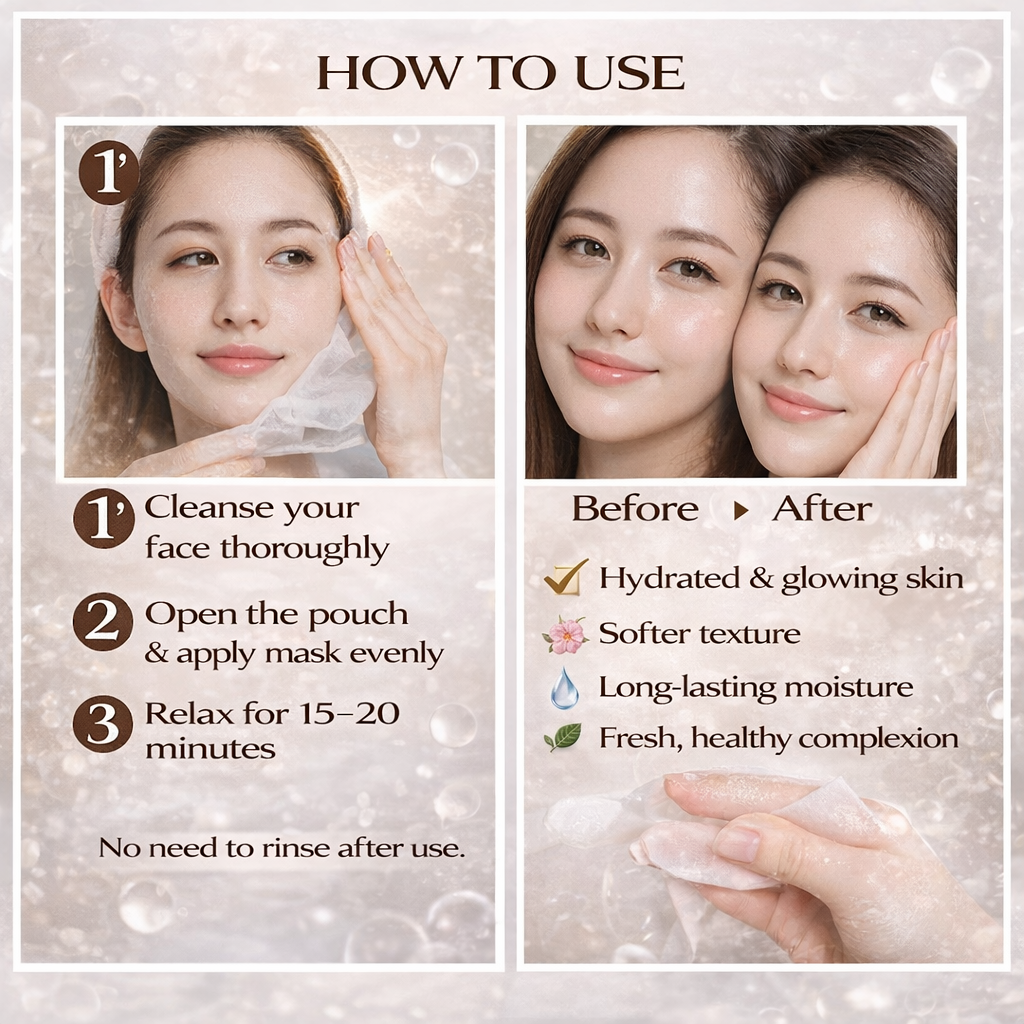 Snail Moisturizing Face Mask™ (10-Piece Set) Deep Hydration & Skin Repair Korean Skincare