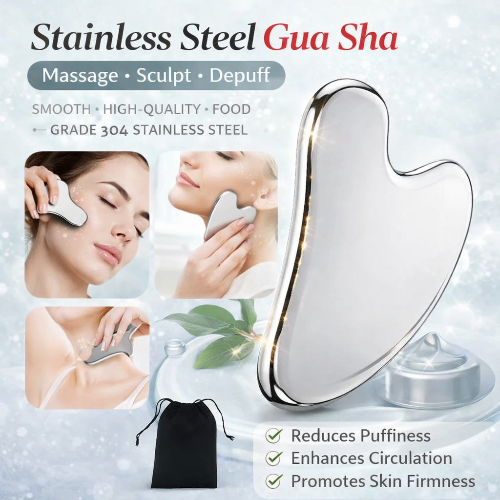 304 Stainless Steel Gua Sha Tool™ Face & Body Sculpting Massage Skincare Tool