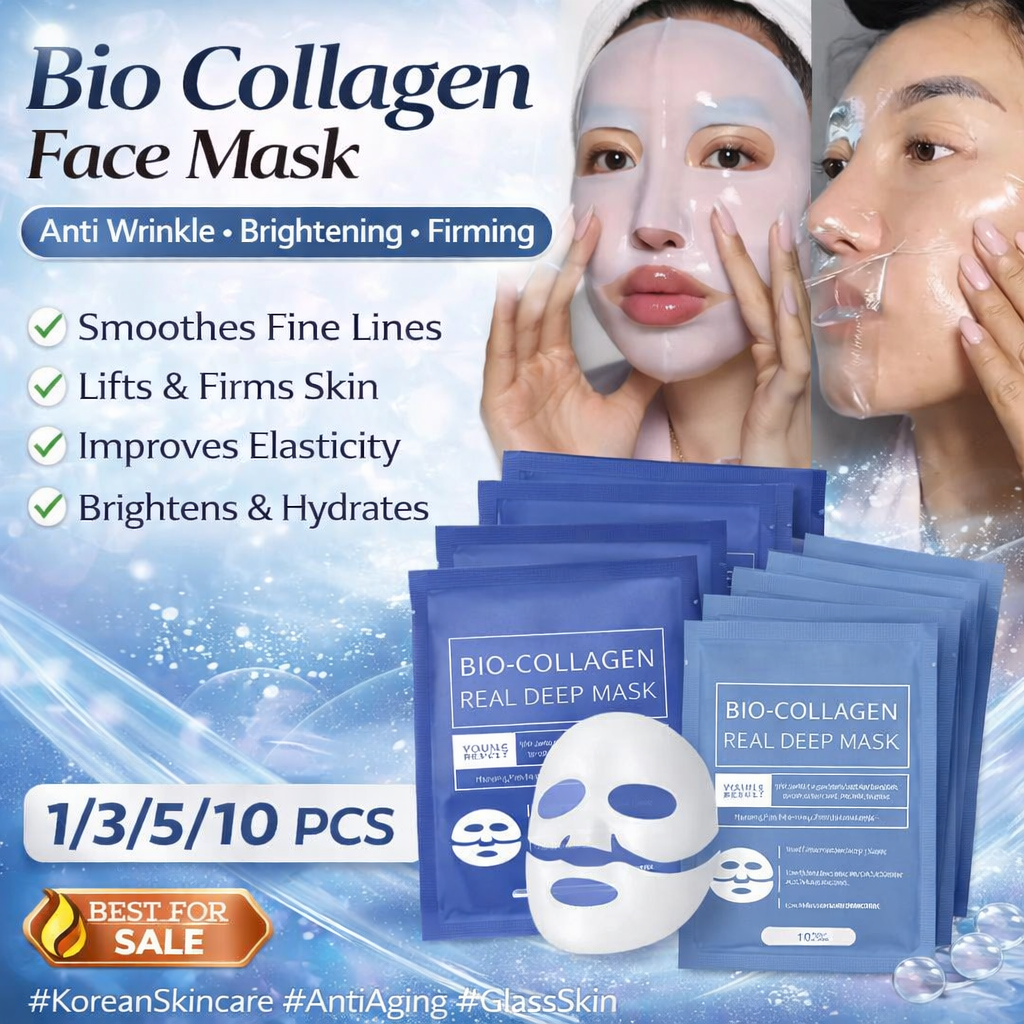 Bio Collagen™ Anti-Wrinkle Face Mask – Firming, Lifting & Brightening Korean Skincare