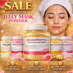 24K Gold™ Rose Petal Crystal Jelly Mask – Deep Hydration & Radiance Care