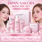 Sakura™ Skin Care 5-Piece Set – Brightening & Anti-Aging Korean Skincare Routine