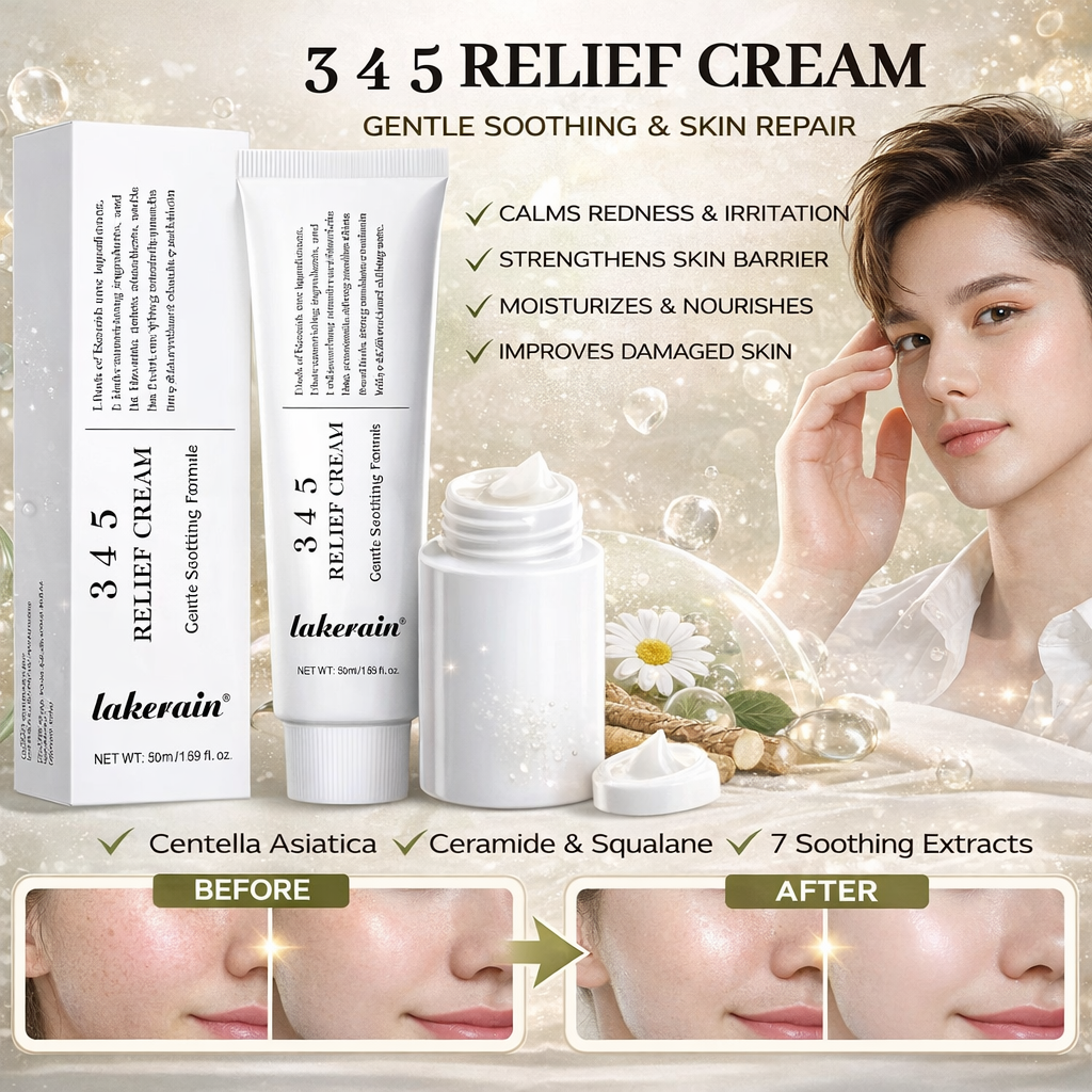 Lakerain™ 3·4·5 Relief Cream – Skin Barrier Repair & Soothing Hydration 50ml