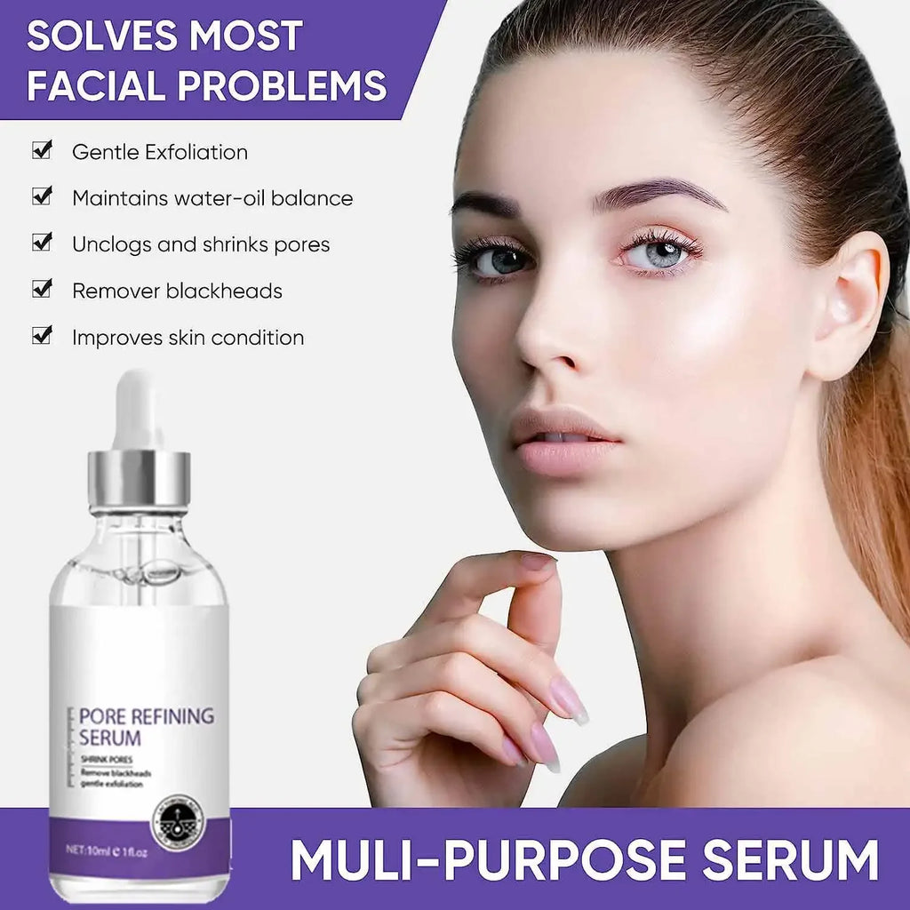 Pore Shrinking Serum Face Removing Large Pores Tightening Facial Pore Minimizing Essence Skin Care Beauty Firm Skin