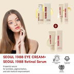 Original K-SECRET SEOUL 1988 Retinal Ginseng Niacinamide Firming Repair Essence, Retinol Eye Cream, Moisturizer Korean Skin Care