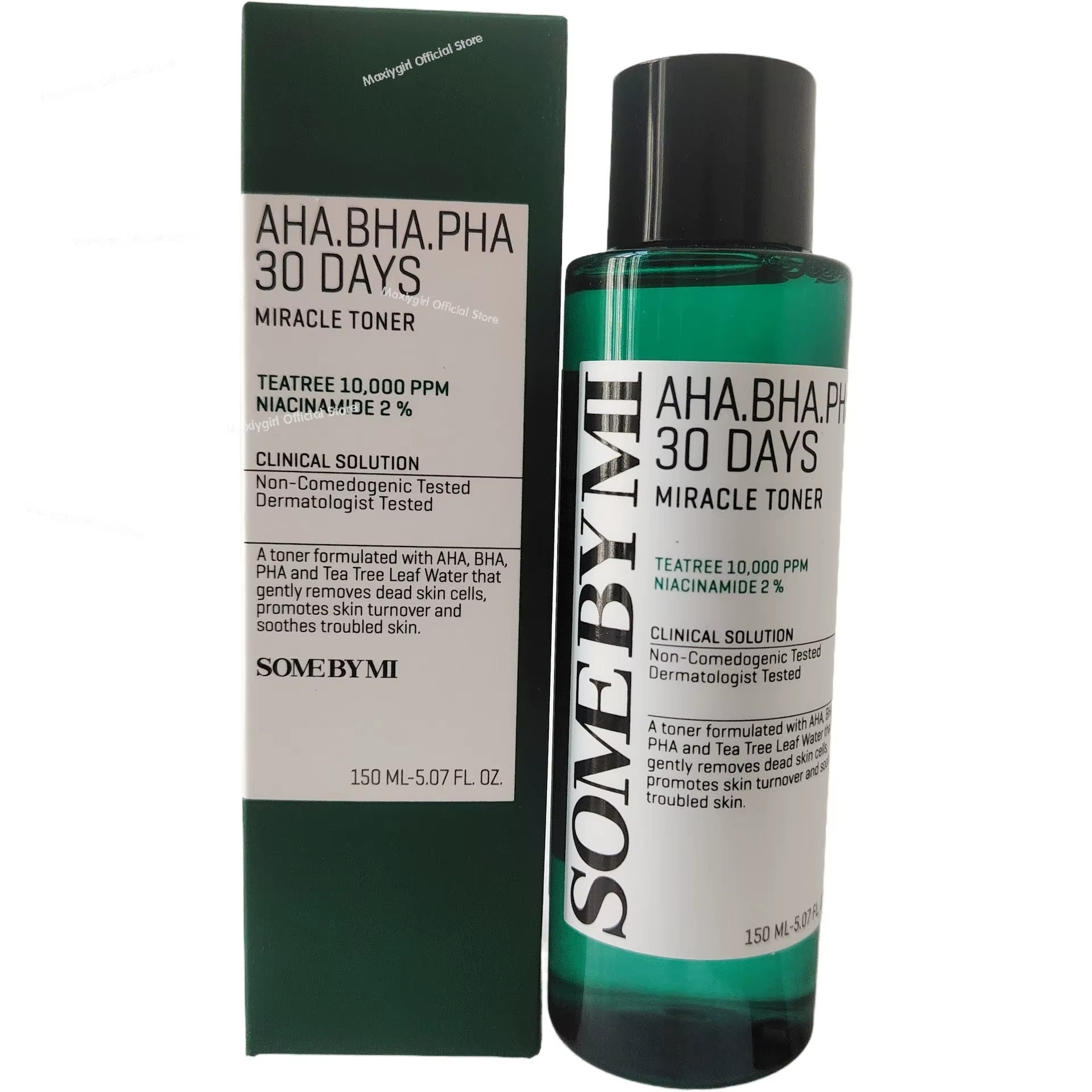 150Ml SOME by MI AHA BHA PHA 30 Days Miracle Toner Made from Tea Tree Leaf Water for Sensitive Skin
