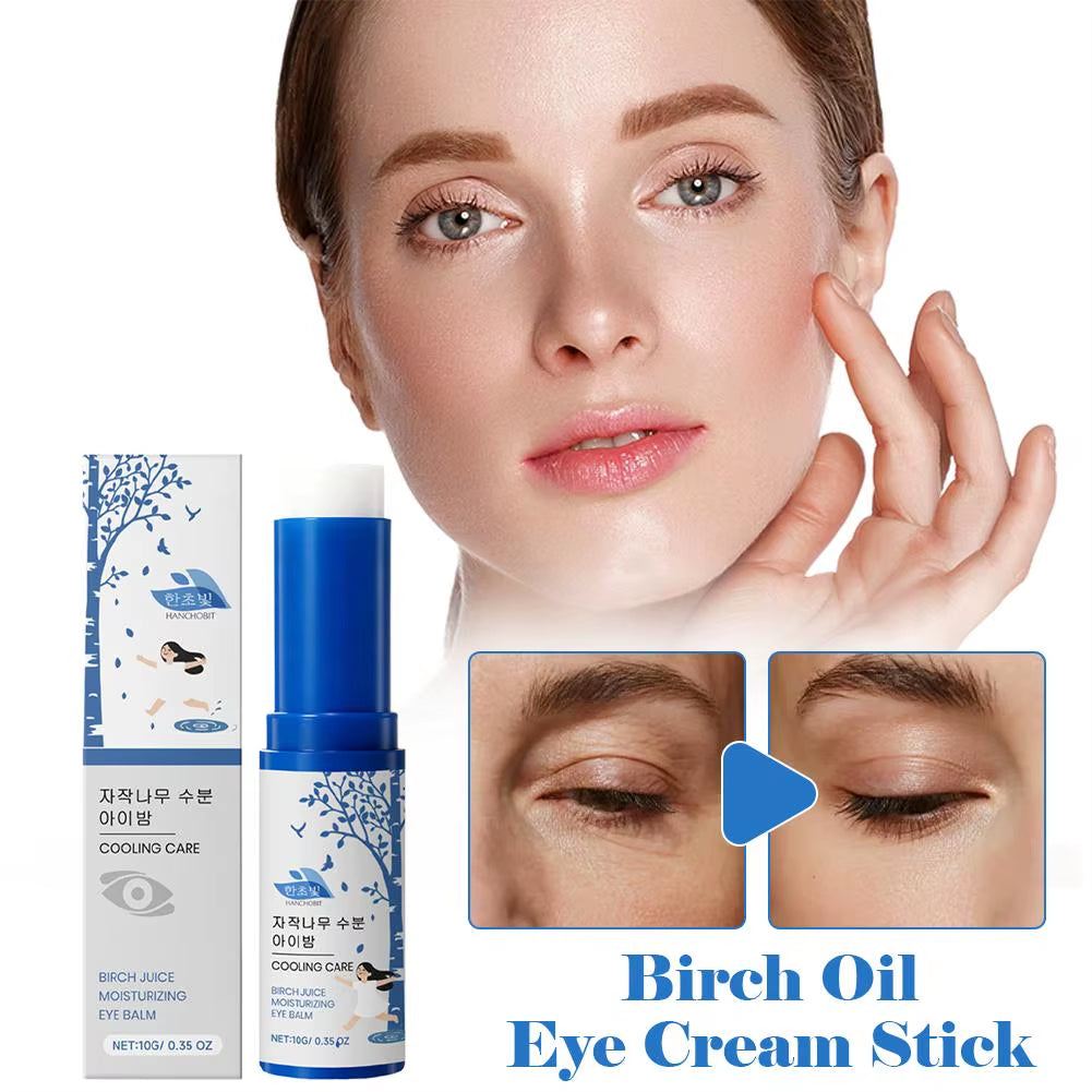 Hanchobit Birch Juice Eye Cream Moisturizing Sunscreen Stick Dark Circles Removal Remove Eye Bags Eye Balm Stick Birch Sap