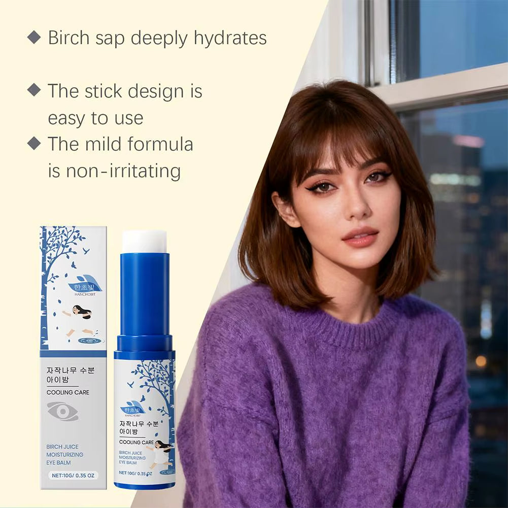 Hanchobit Birch Juice Eye Cream Moisturizing Sunscreen Stick Dark Circles Removal Remove Eye Bags Eye Balm Stick Birch Sap